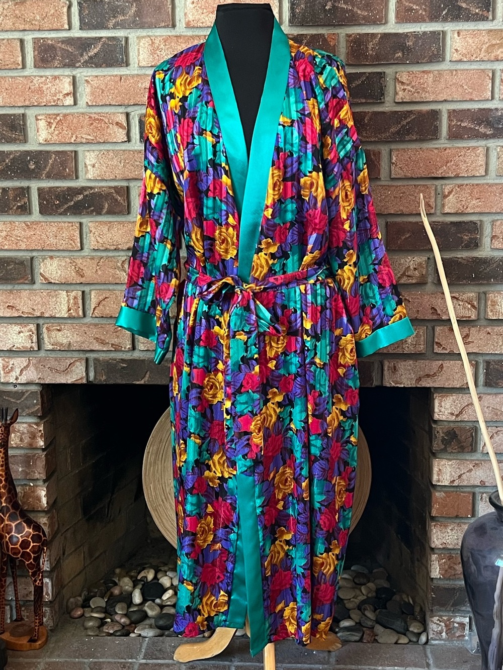 Floral Belted Robe